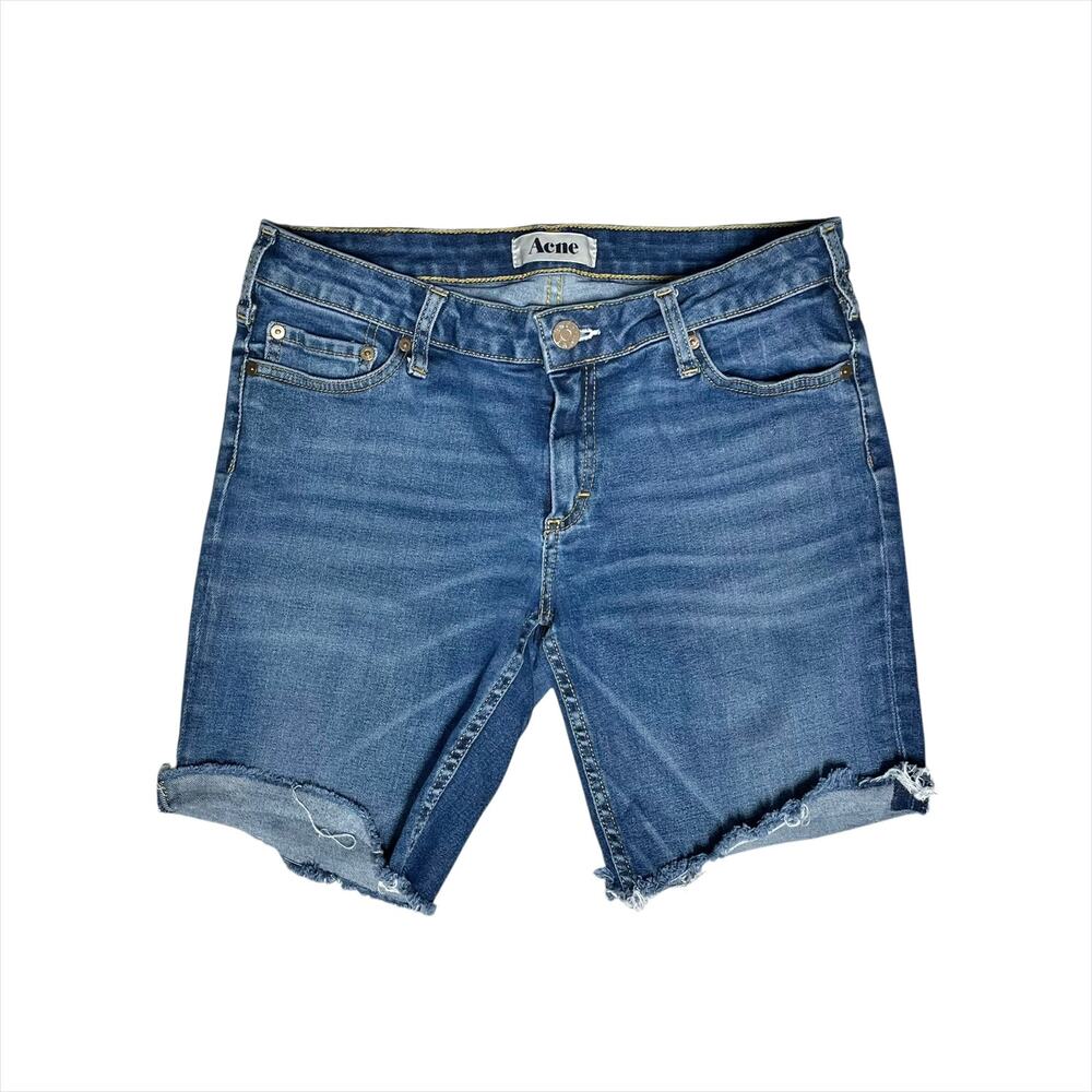 ACNE Hand Cutoff Raw Frayed Denim Shorts from Kex Skinny Jeans in Fresh Size 31